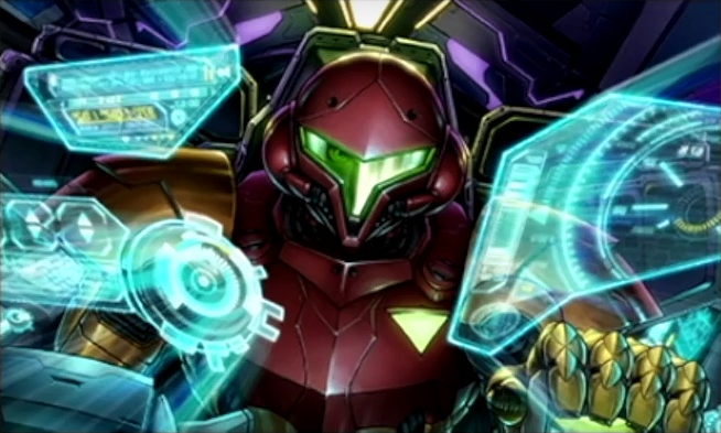 A closer look at the artwork in the Metroid: Samus Returns opening