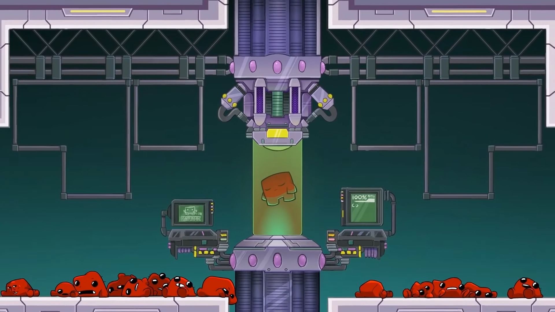 Super Metroid reference in Super Meat Boy Forever